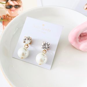 ❗️LAST1❗️Kate Spade Pearl Crystal Earrings Clear